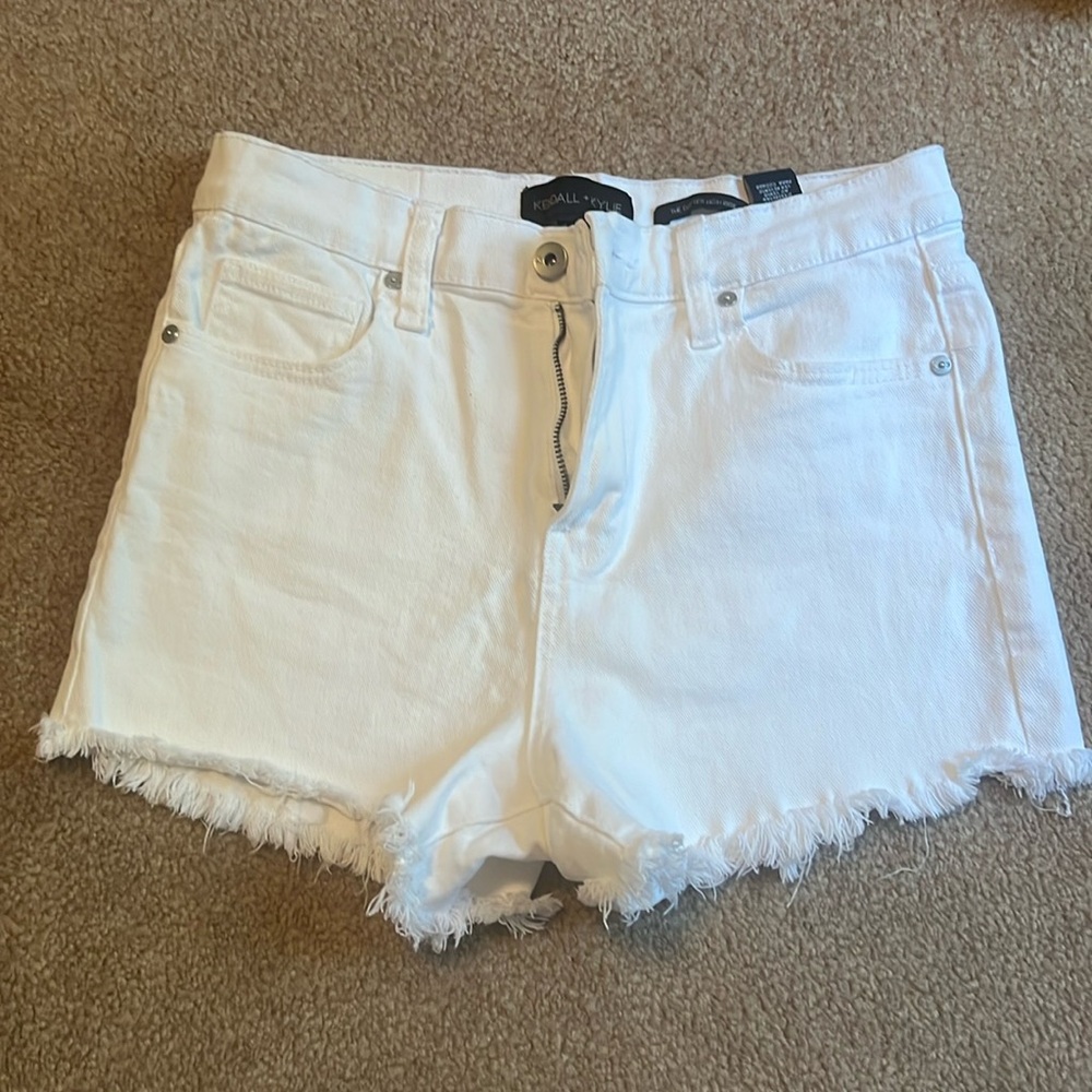 Kendall + Kylie White jean shorts